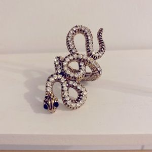 Vintage adjustable snake ring